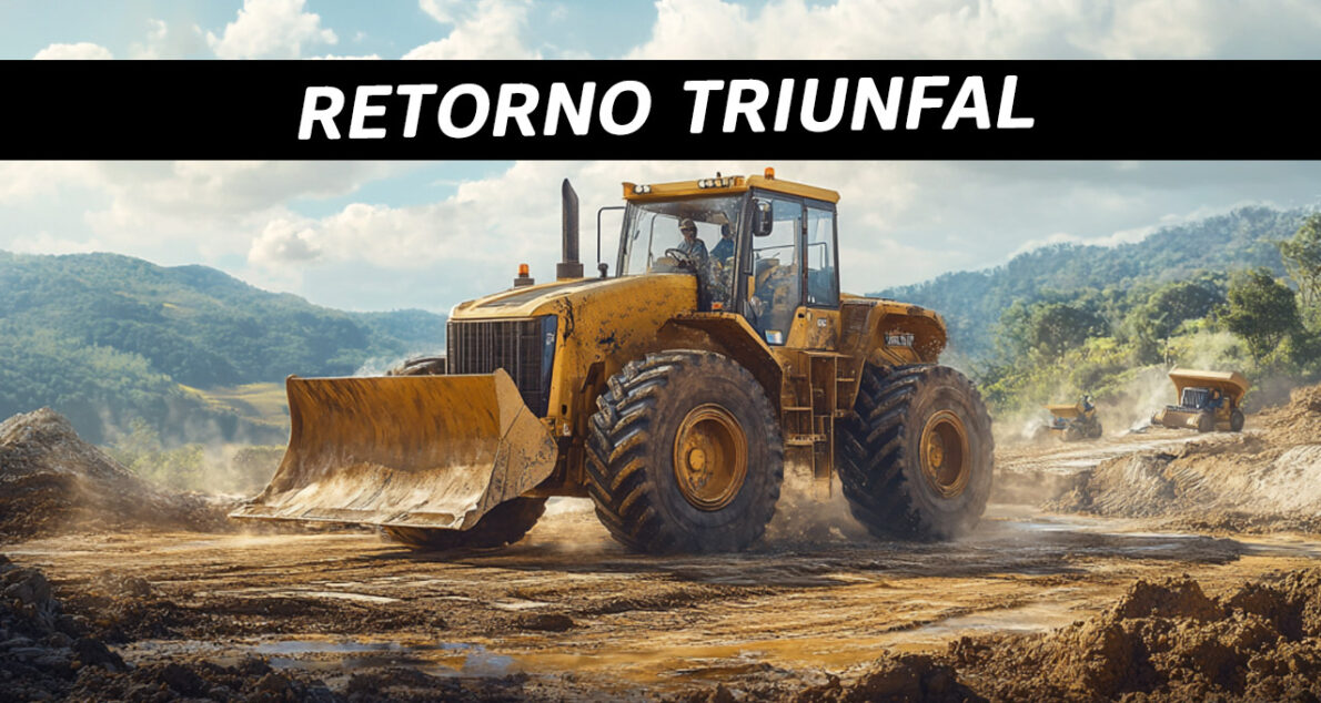 Retorno triunfal de marca de máquinas de setores de construção, logística e infraestrutura deixa brasileiros em festa. (Imagem: reprodução)