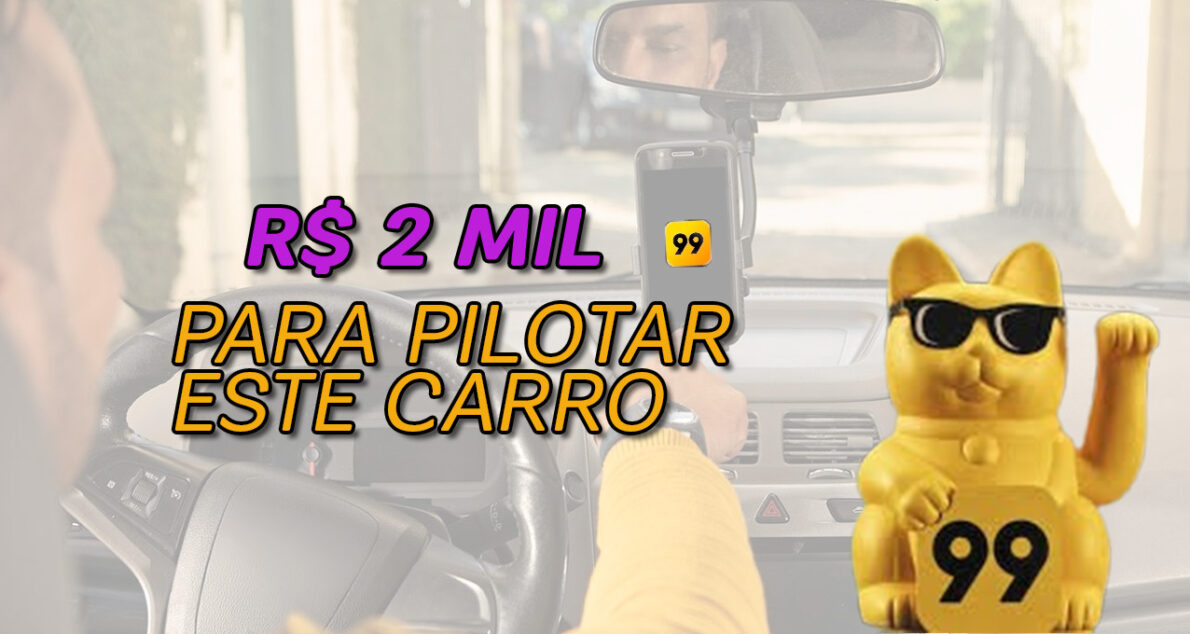 Empresa de aplicativo 99 vai PAGAR R$ 2 mil para motoristas que utilizarem este veículo em específico para trabalhar