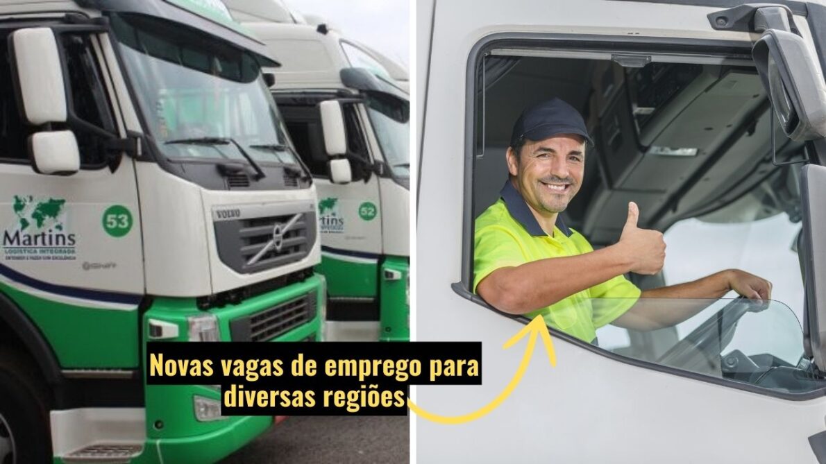 Desenvolva sua carreira na Logística Martins: Oportunidades para borracheiros, motoristas, vendedores internos e mais!