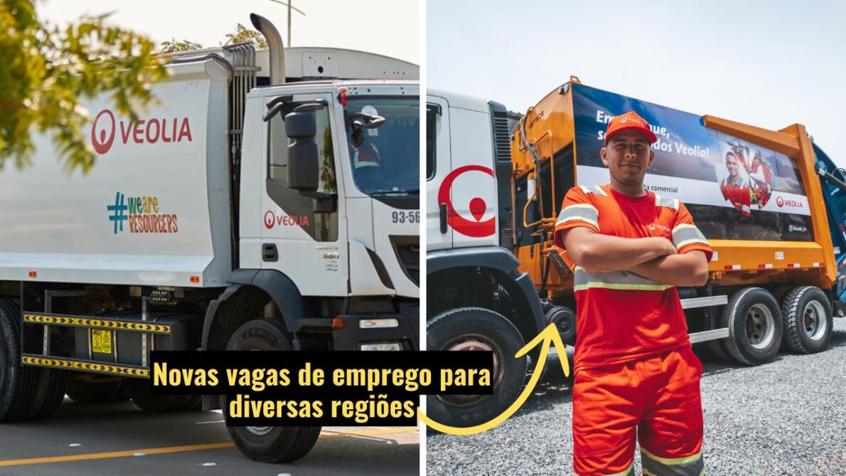 Grupo Veolia está com vagas de emprego em aberto: Oportunidades para operador de bomba de combustível, operador de empilhadeira e mais