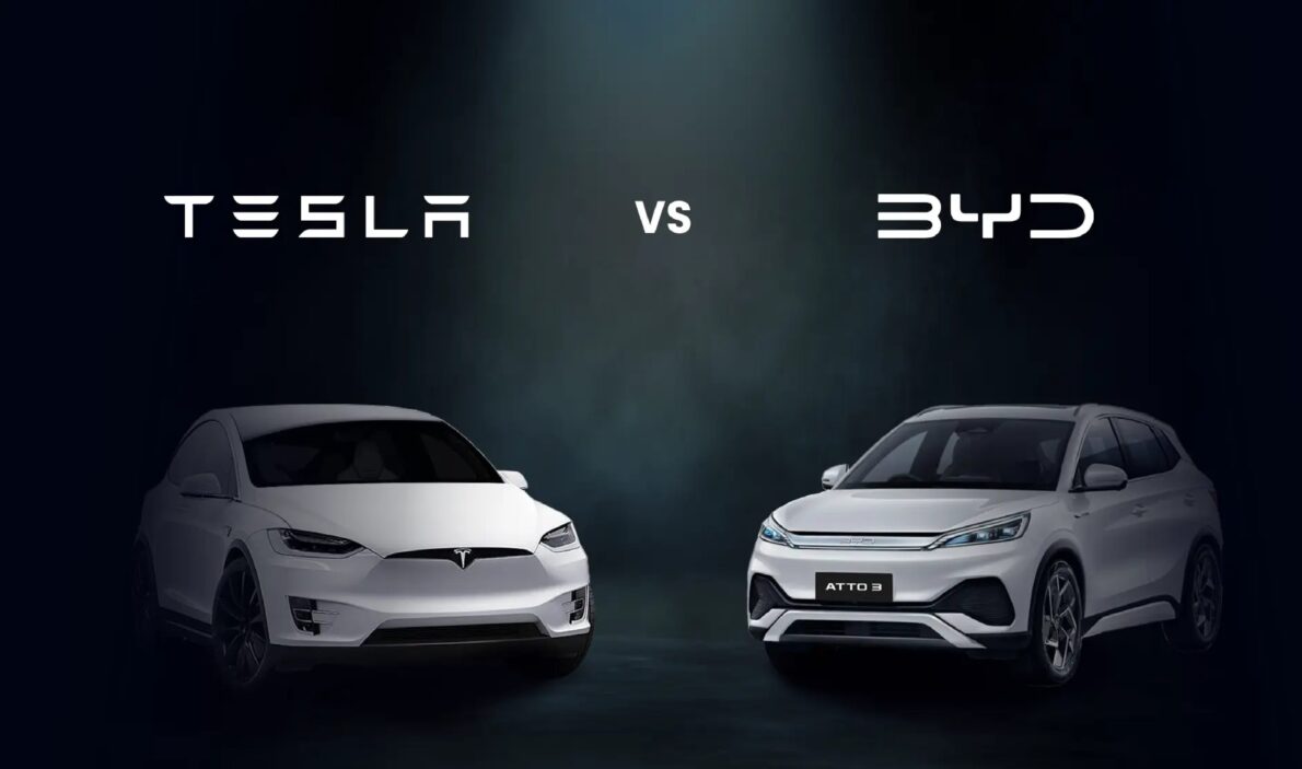 BYD, Tesla, baterias