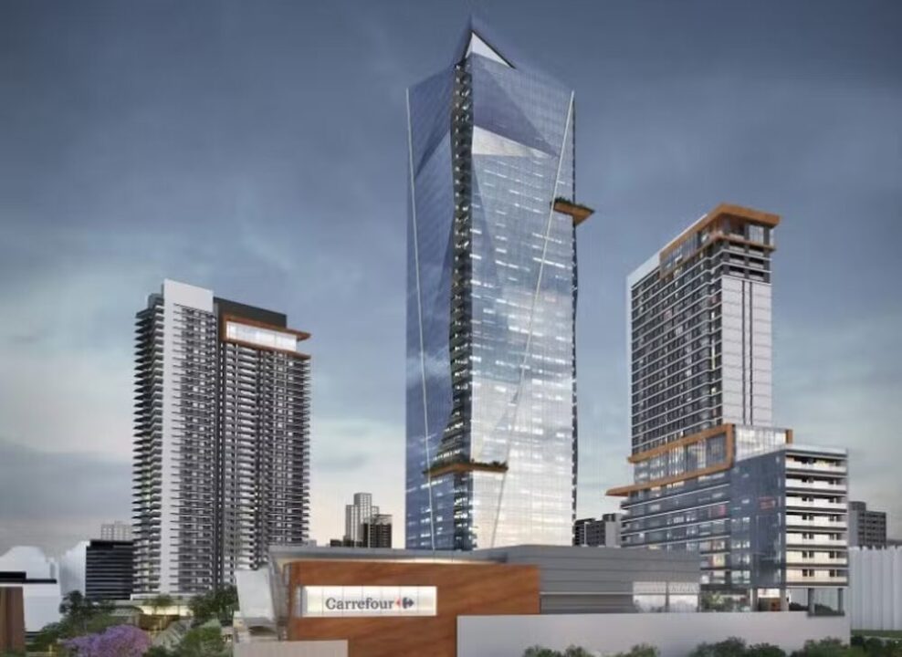 The Tallest Skyscraper in SP Will Be 219 Meters Tall, 39 Floors, and a Rooftop. (Image: Disclosure/Carrefour Property) The Tallest Skyscraper in SP Will Be 219 Meters Tall, 39 Floors, and a Rooftop. (Image: Disclosure/Carrefour Property)