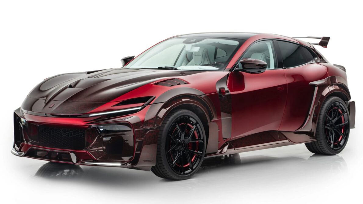 Mansory transformed the Ferrari Purosangue into a “controversial work of art”. (Image: publicity)