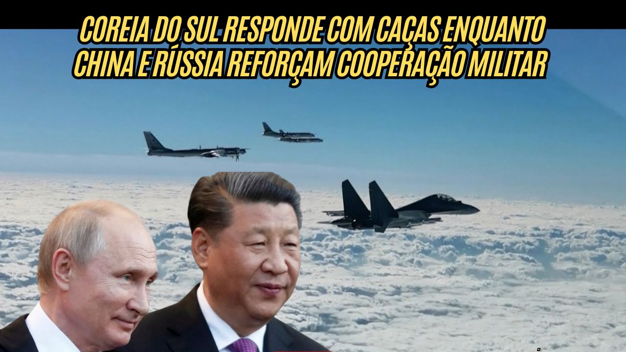 12 aviões da China e Rússia invadem espaço aéreo estratégico no Mar do Japão e mobilizam caças sul-coreanos