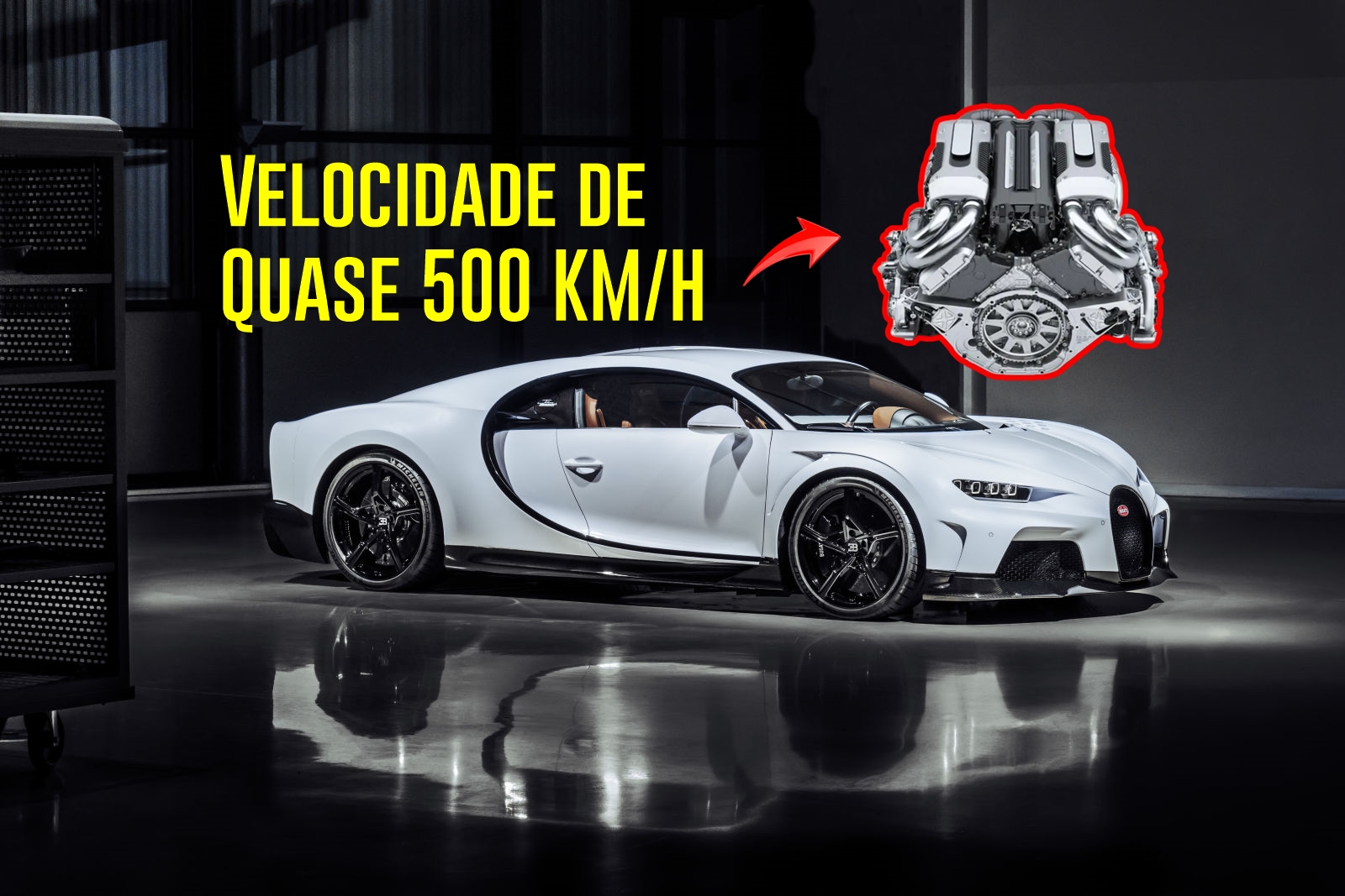 Motor de carro potente do mundo