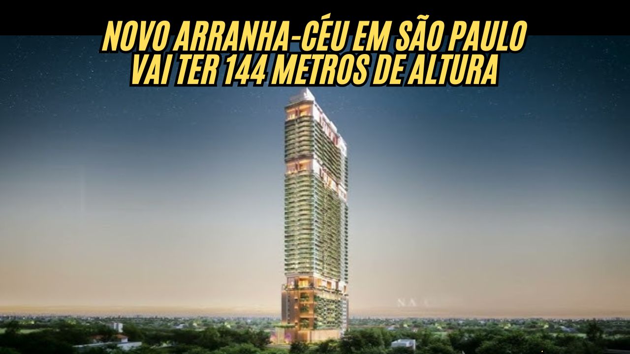 Cyrela revoluciona São Paulo: novo arranha-céu terá 144 metros de altura, 305 apartamentos e a vista mais alta da cidade