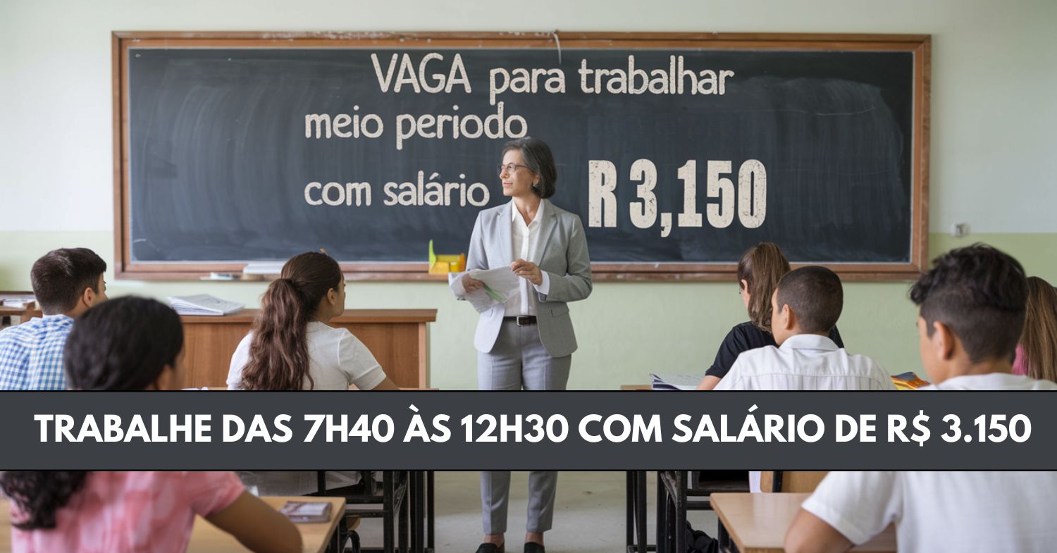 Que tal trabalhar meio período das 7h40 às 12h30 com salário de R$ 3.150 Processo seletivo aberto no Marista Brasil!