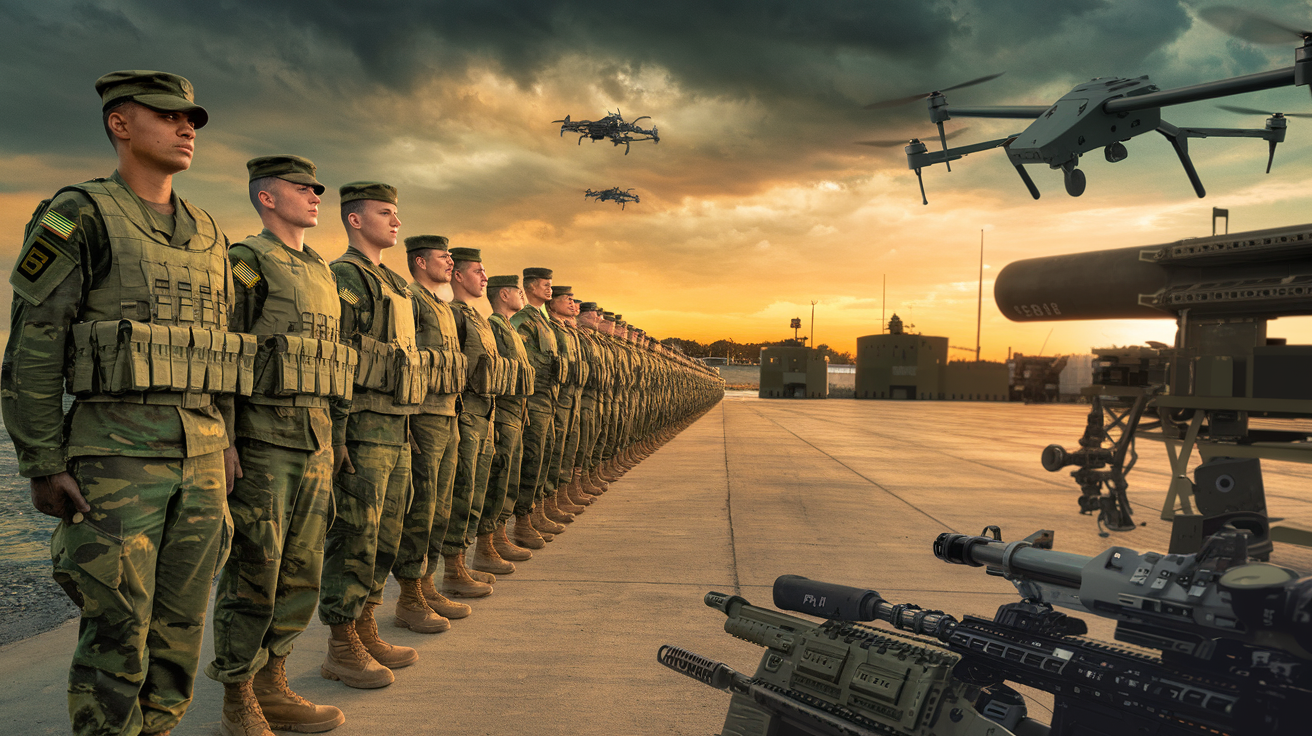 Mesmo com trilhões investidos em Defesa, forças armadas de potências globais sofrem com falta de soldados: um ponto fraco perigoso.