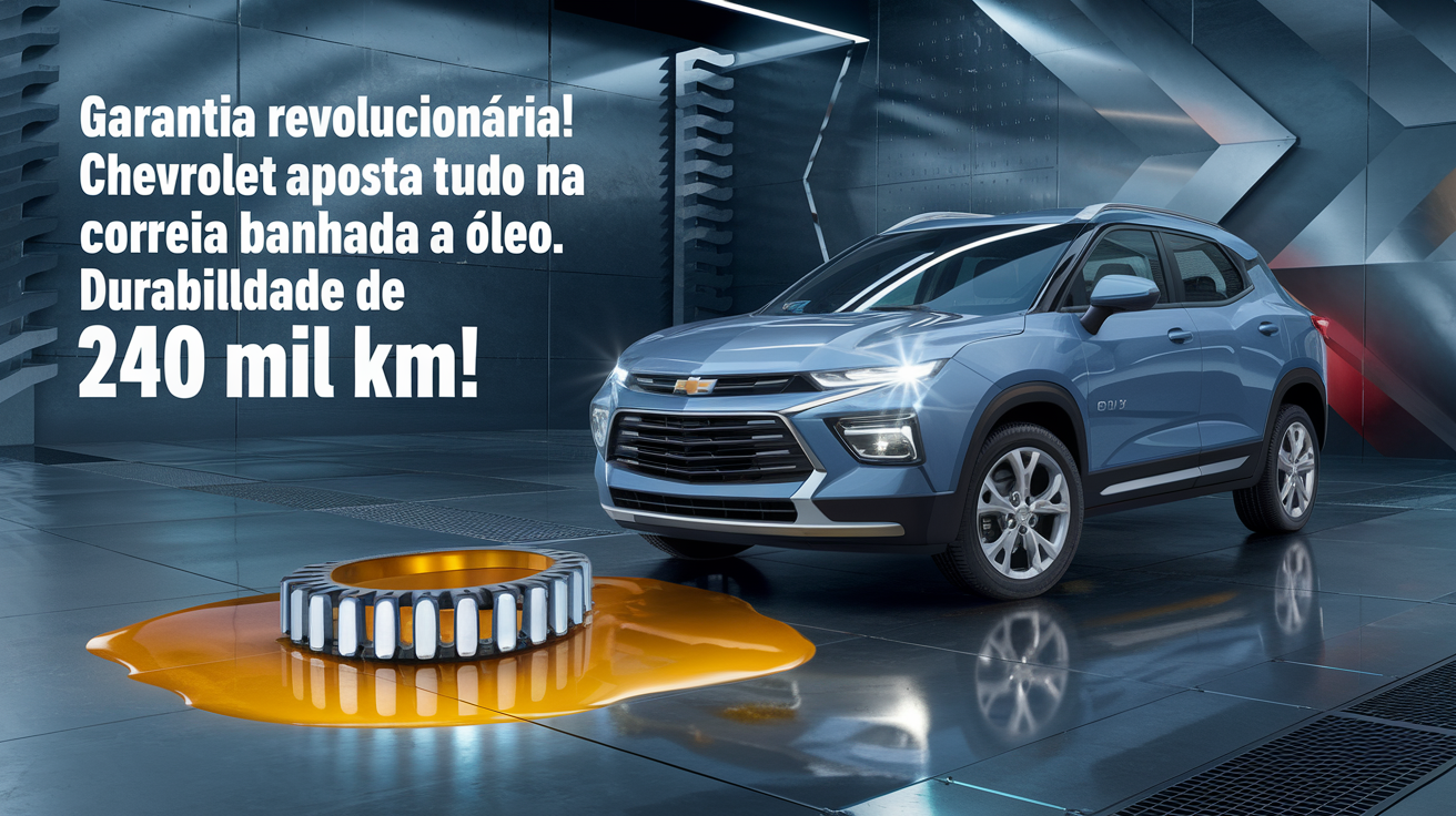 Chevrolet amplia garantia da correia dentada banhada a óleo para 240 mil km e promete acabar com críticas. Condições incluem revisões específicas.