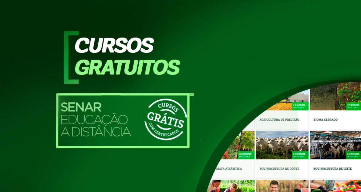 Senar oferece 4.295 vagas em cursos técnicos gratuitos EAD. Inscreva-se até 17/01/25 e qualifique-se em áreas como agricultura e zootecnia!