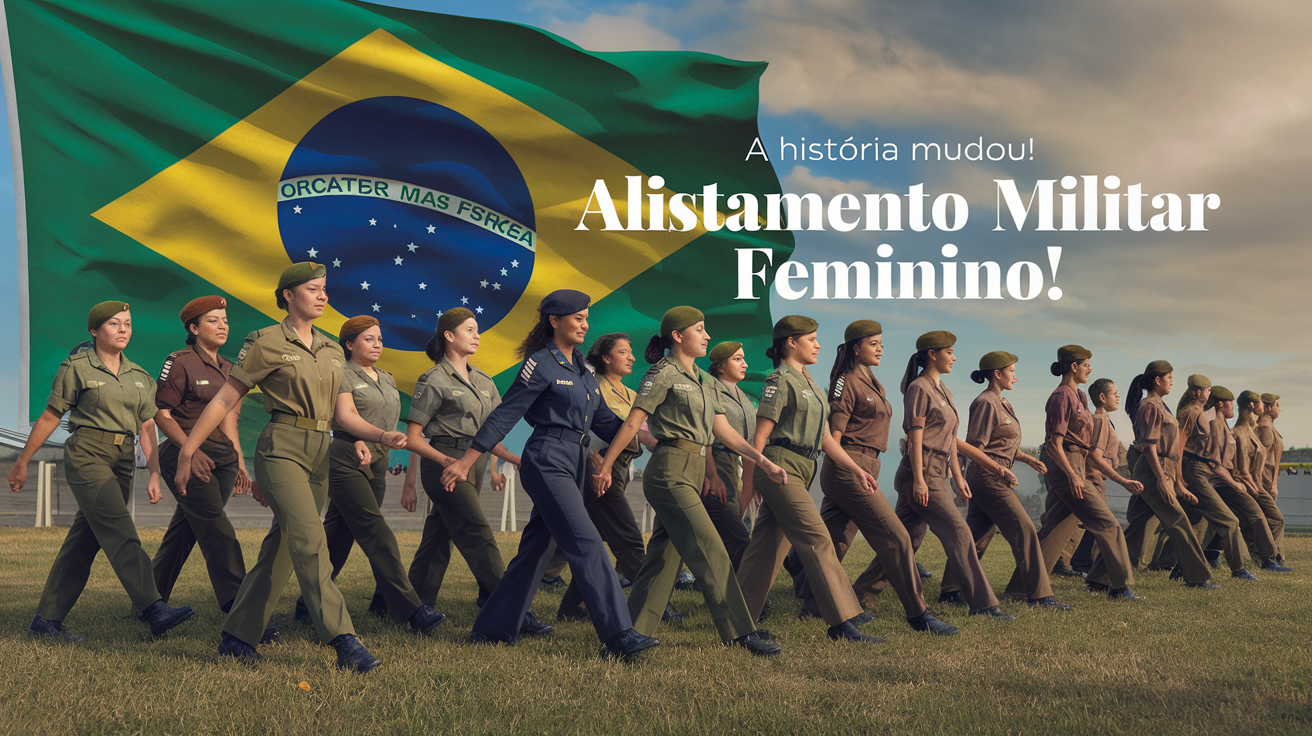 Brasil autoriza mulheres a se alistarem no serviço militar em 2025! Uma mudança histórica e transformadora.
