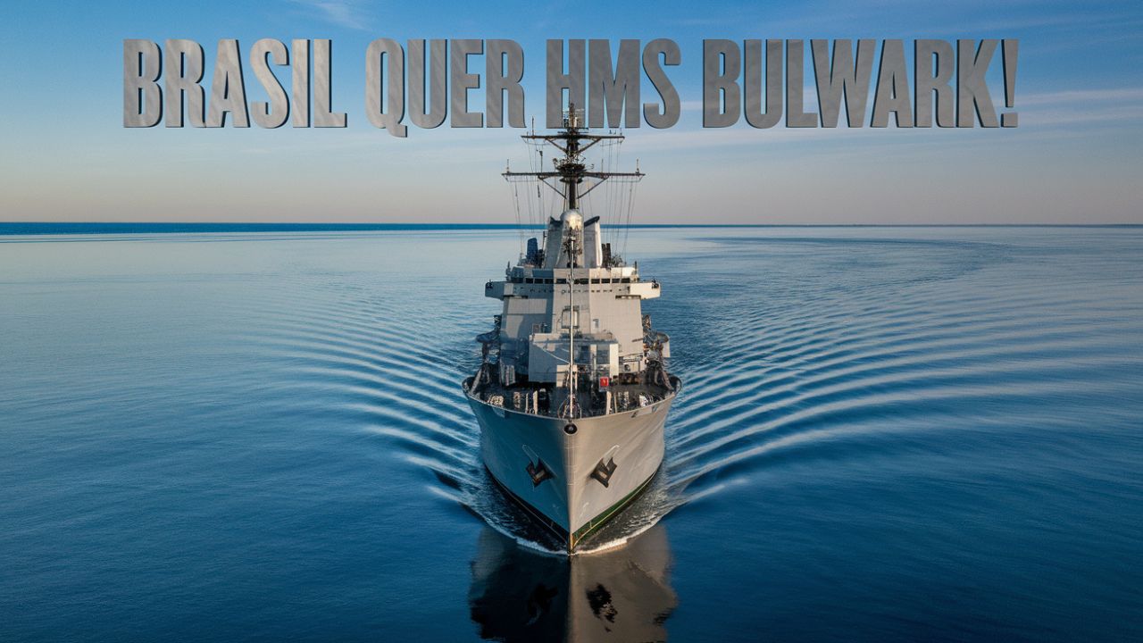 Brasil negocia aquisição do poderoso HMS Bulwark: um reforço de peso para a Marinha em operações anfíbias!