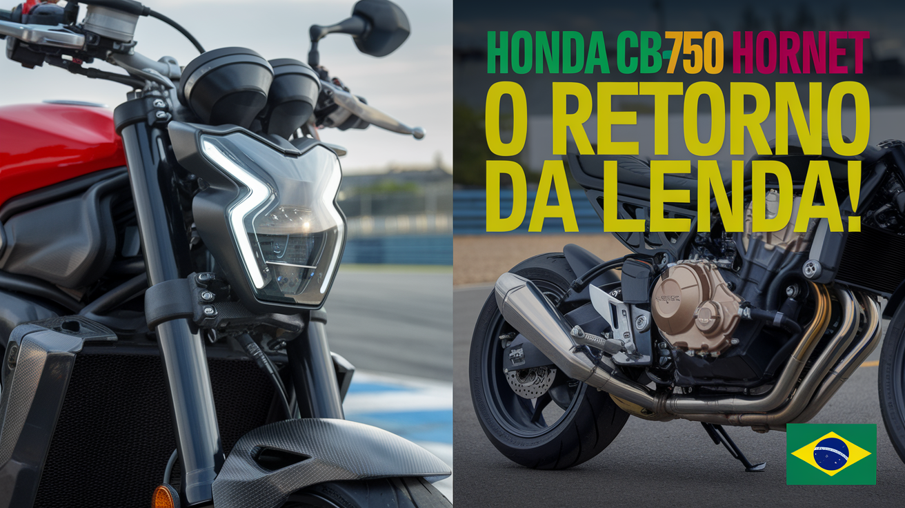 CB750 Hornet está de volta ao Brasil! Após dez anos, Honda relança sua clássica motocicleta com visual renovado e preço surpreendente!