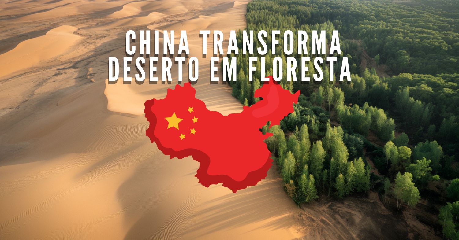 Com 3 mil quilômetros de florestas, China transforma o deserto de Taklamakan em um marco ambiental e avança no maior projeto de reflorestamento do MUNDO!