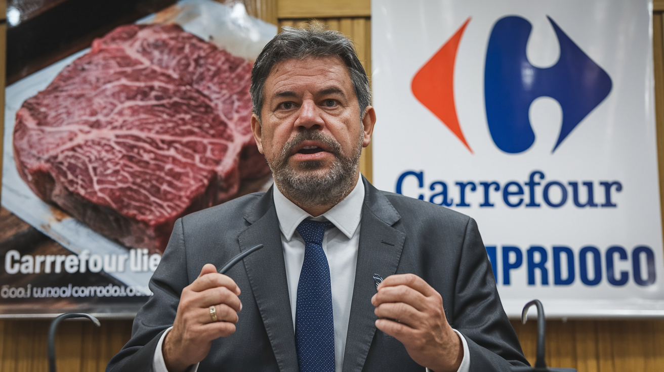 Deputado exige que Carrefour pague milionária indenização a produtores rurais por danos à imagem da carne e promete abalar os bastidores do mercado alimentício no Brasil!
