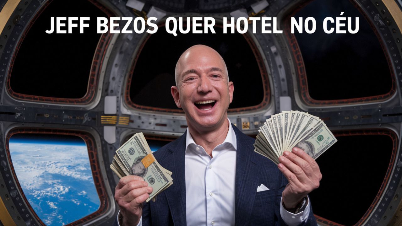 Jeff Bezos investe US$ 100 bilhões em estação espacial para milionários: um hotel de luxo a 400 km da Terra
