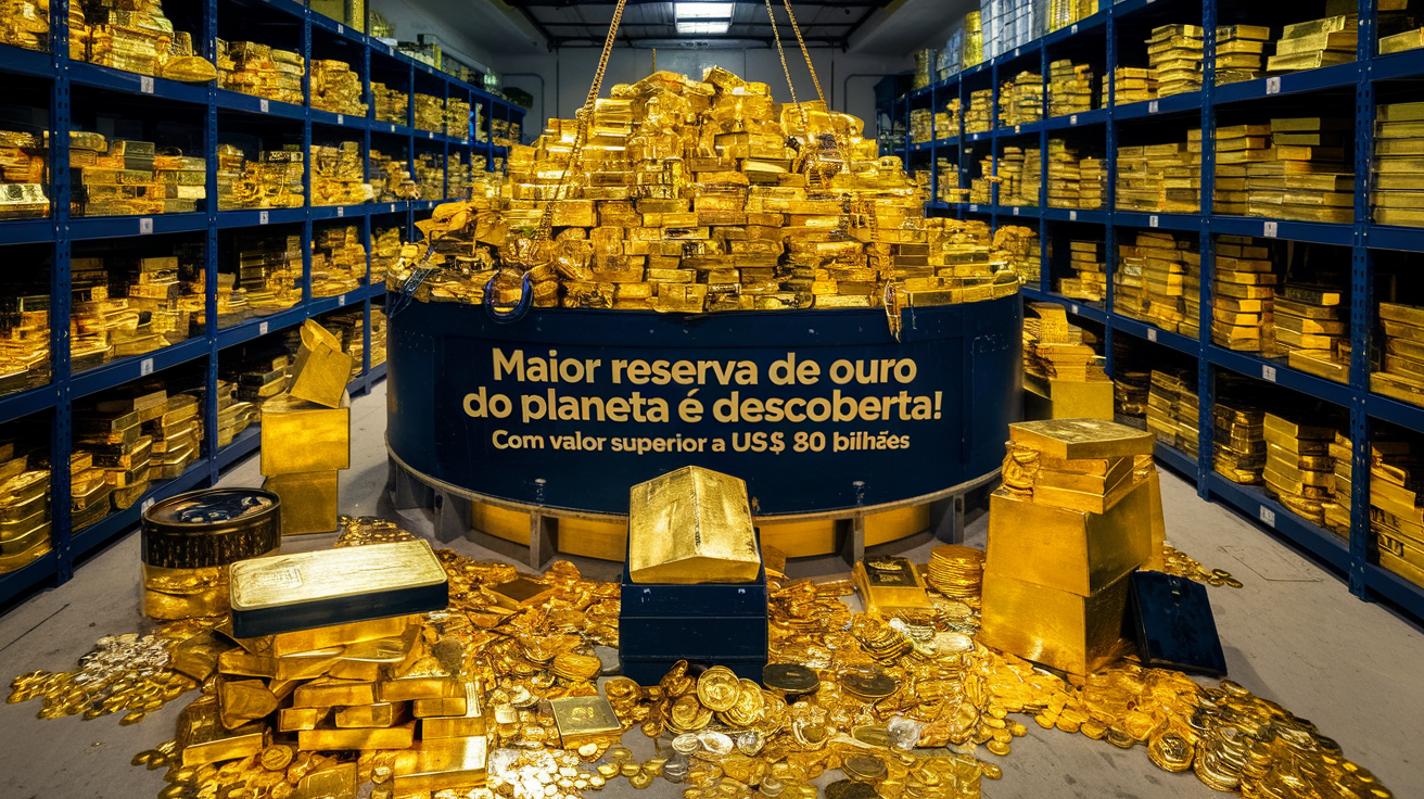 Maior reserva de ouro do planeta é descoberta! Com valor superior a US$ 80 bilhões, achado histórico pode redefinir mercados e entrar para a história da mineração