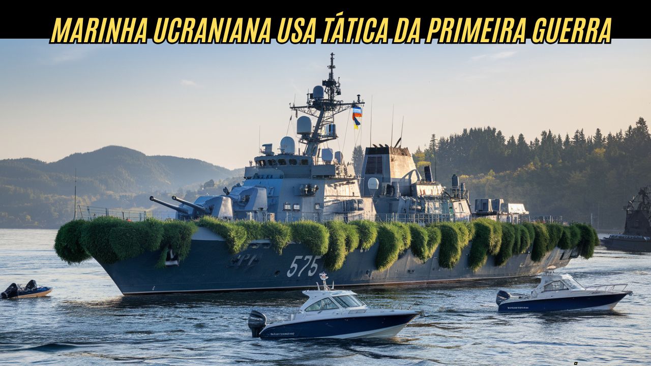 Marinha ucraniana resgata tática centenária e usa ilusão de ótica para desorientar a Rússia no Mar Negro