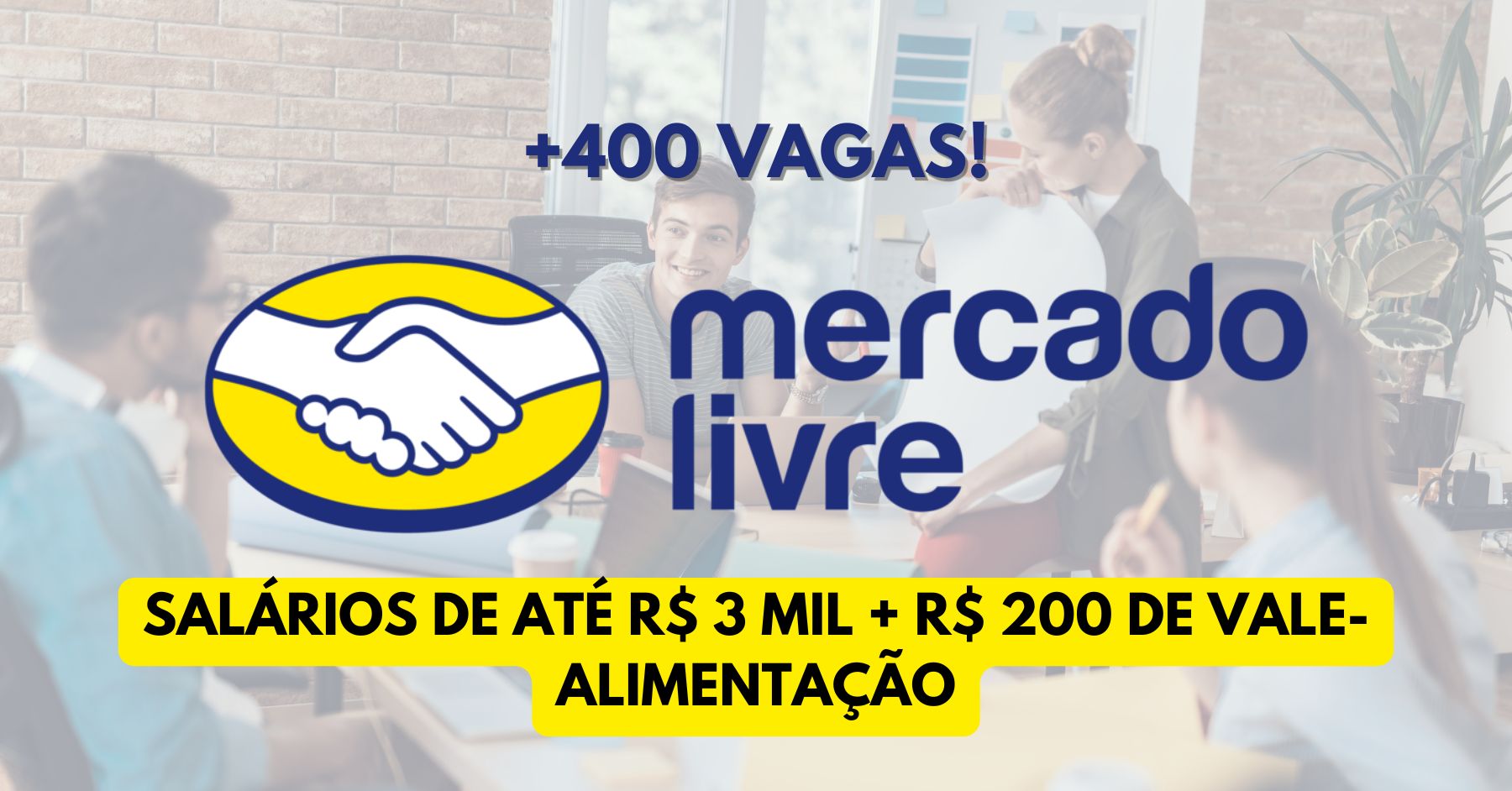 Que tal trabalhar de segunda a sexta no Mercado Livre