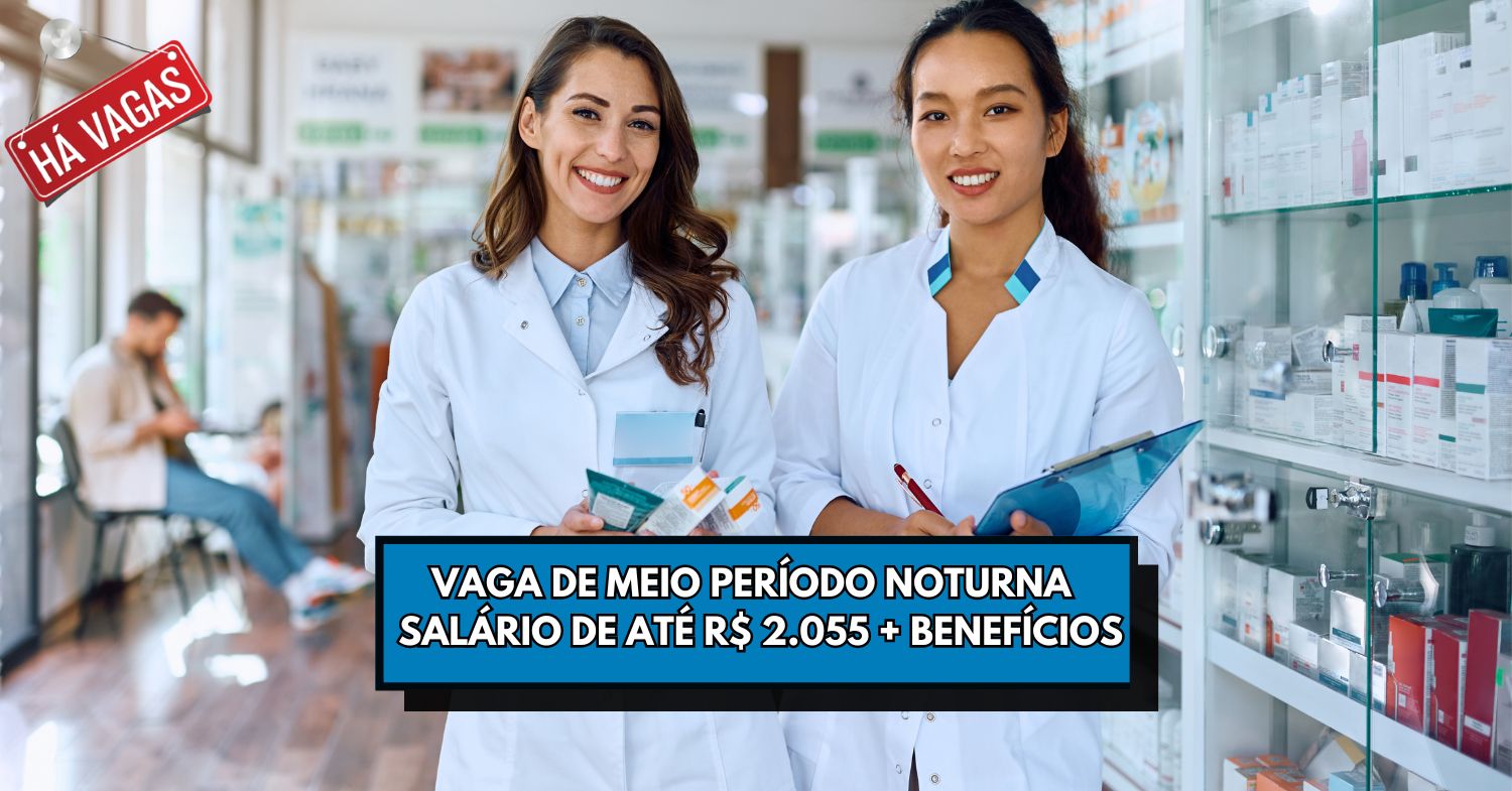 Que tal trabalhar meio período noturno Processo seletivo para vaga noturna exigindo apenas ensino médio!