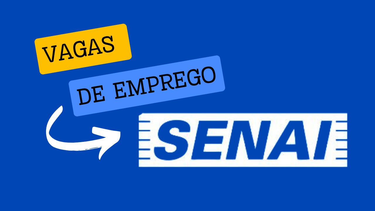 Senai está convocando interessados para vaga de emprego com carga semanal de 10 horas e salário de R$40,22/hora + benefícios; Inscrições até 28 de fevereiro de 2025