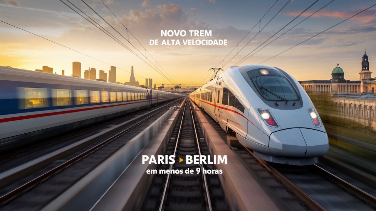 Trem de alta velocidade reduz viagem de Paris a Berlim para MENOS de 9 horas e promete revolucionar o transporte na Europa