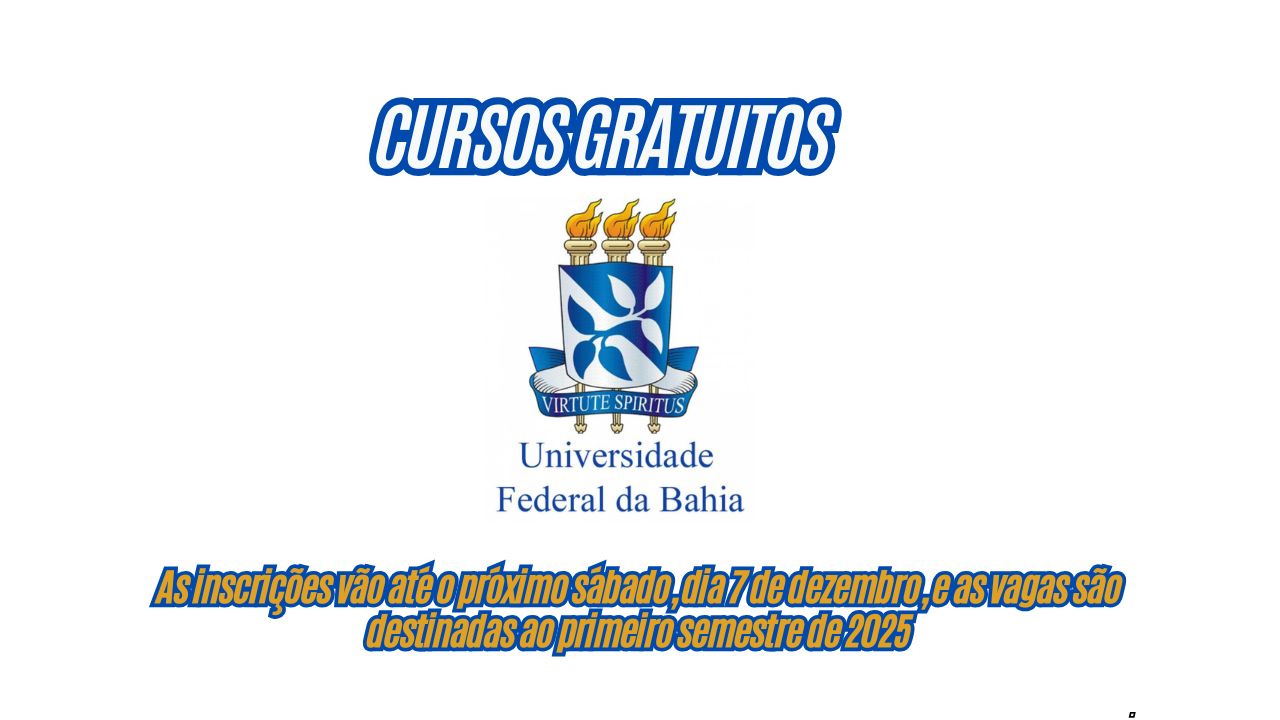 UFBA oferece 42 bolsas integrais! Inscreva-se nos cursos gratuitos de idiomas até 7 de dezembro
