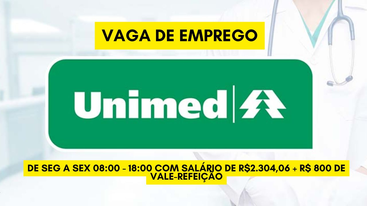de Seg a Sex 08:00 - 18:00 com salário de R$2.304,06 + R$ 800 de vale-refeição