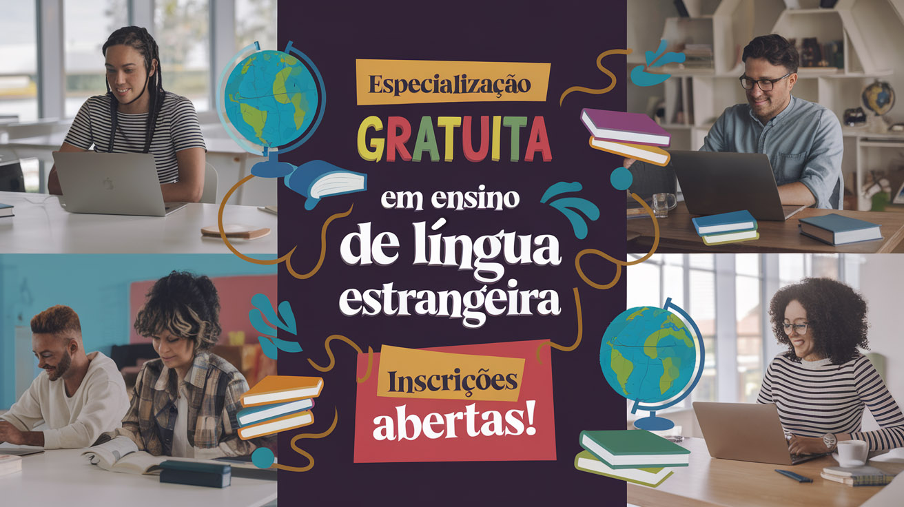 IFSC oferece curso gratuito de especialização em ensino de língua estrangeira EAD. Inscrições até 13/12. Garanta sua vaga!