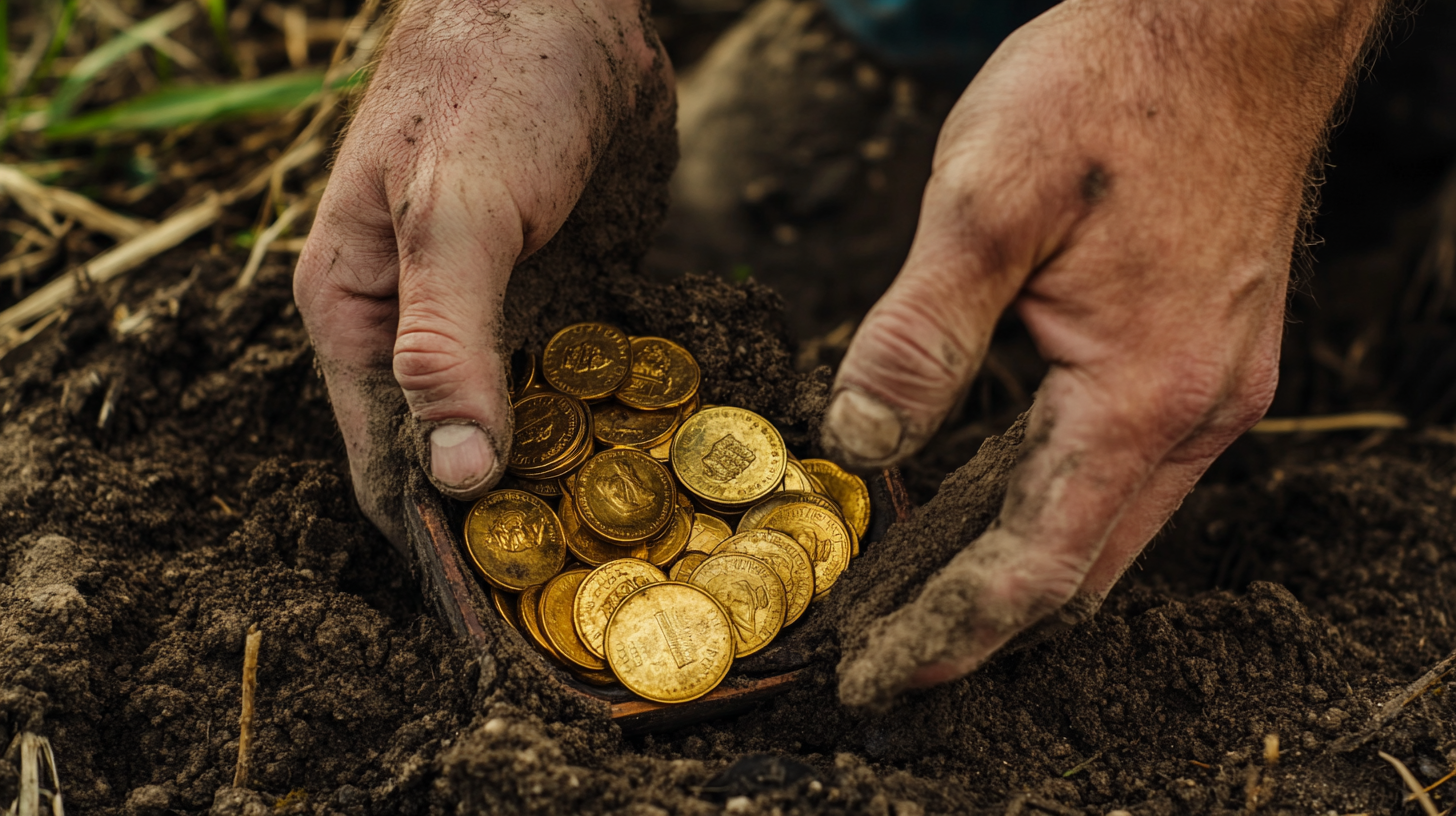 moedas de ouro - fazendeiro - Estados unidos