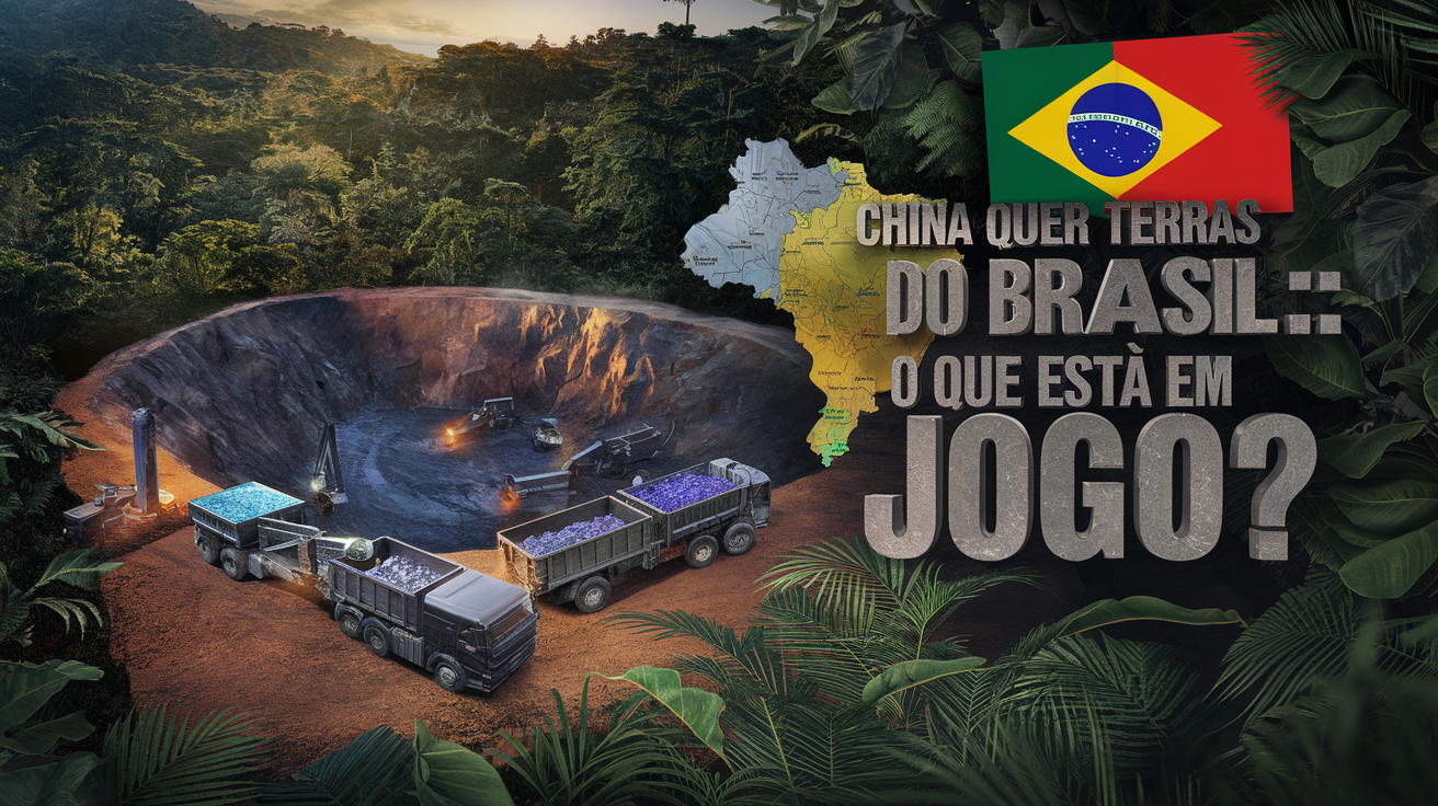 China compra mina no Amazonas por R$ 2 bi e levanta debate sobre soberania e terras raras, essenciais para a indústria tecnológica.