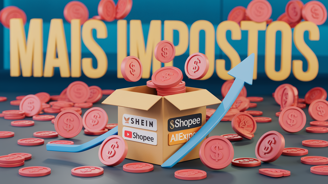 ICMS pode saltar de 17% para 25% em compras internacionais. Shein, Shopee e AliExpress serão os mais afetados. Governo divide opiniões