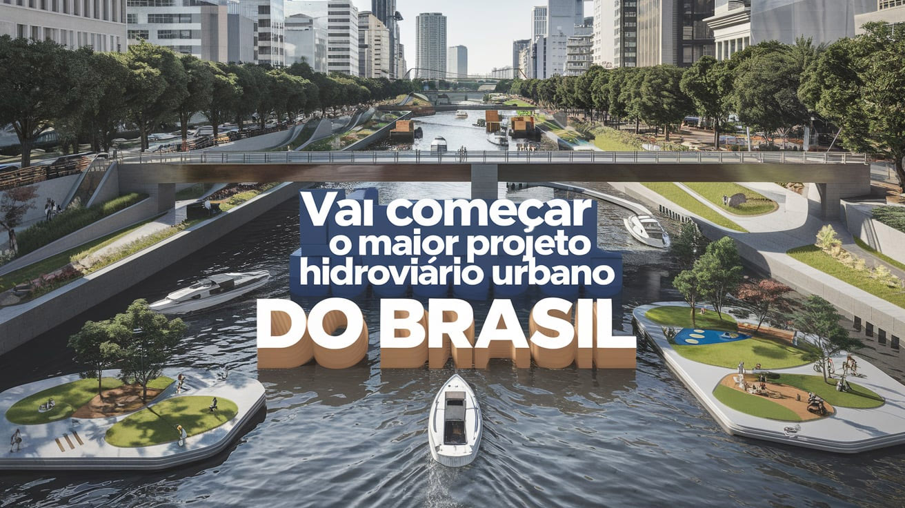Projeto Plan Hidro SP promete revolucionar São Paulo com 180 km de vias navegáveis, parques fluviais e transporte sustentável até 2054.