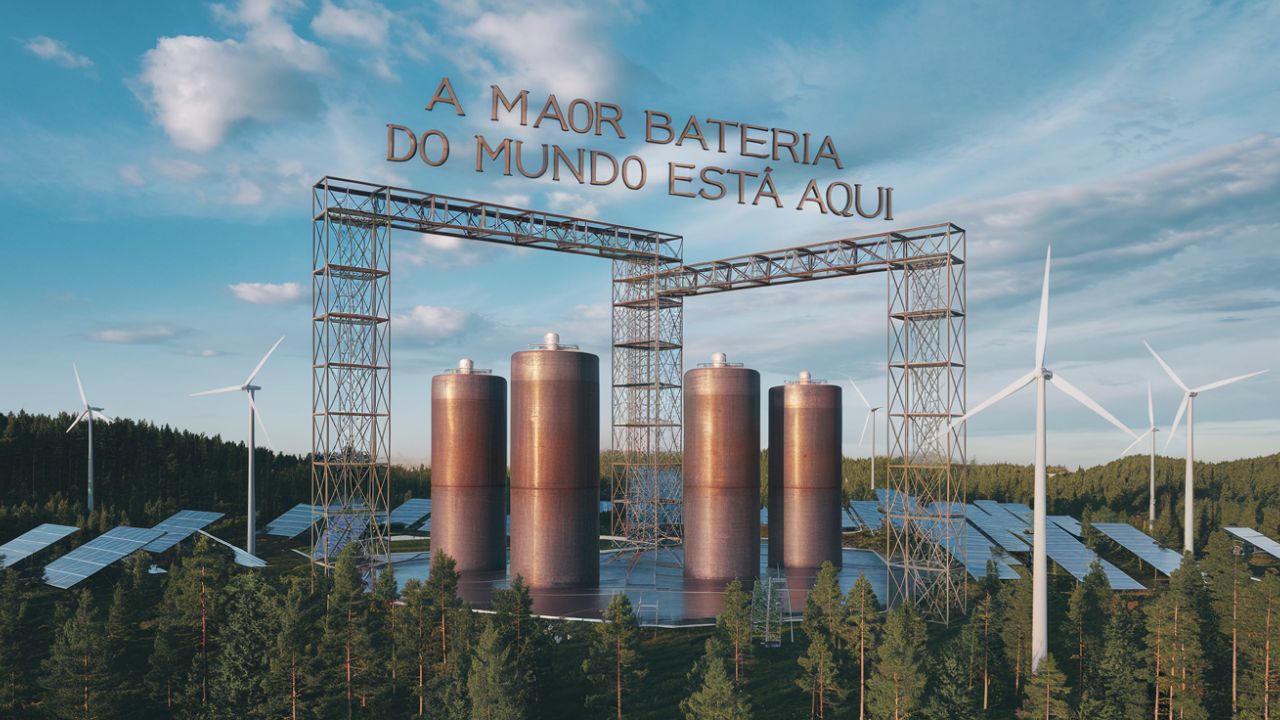 A revolução em ANDAMENTO: A construção da MAIOR bateria do mundo que usa ferrugem para armazenar energia limpa