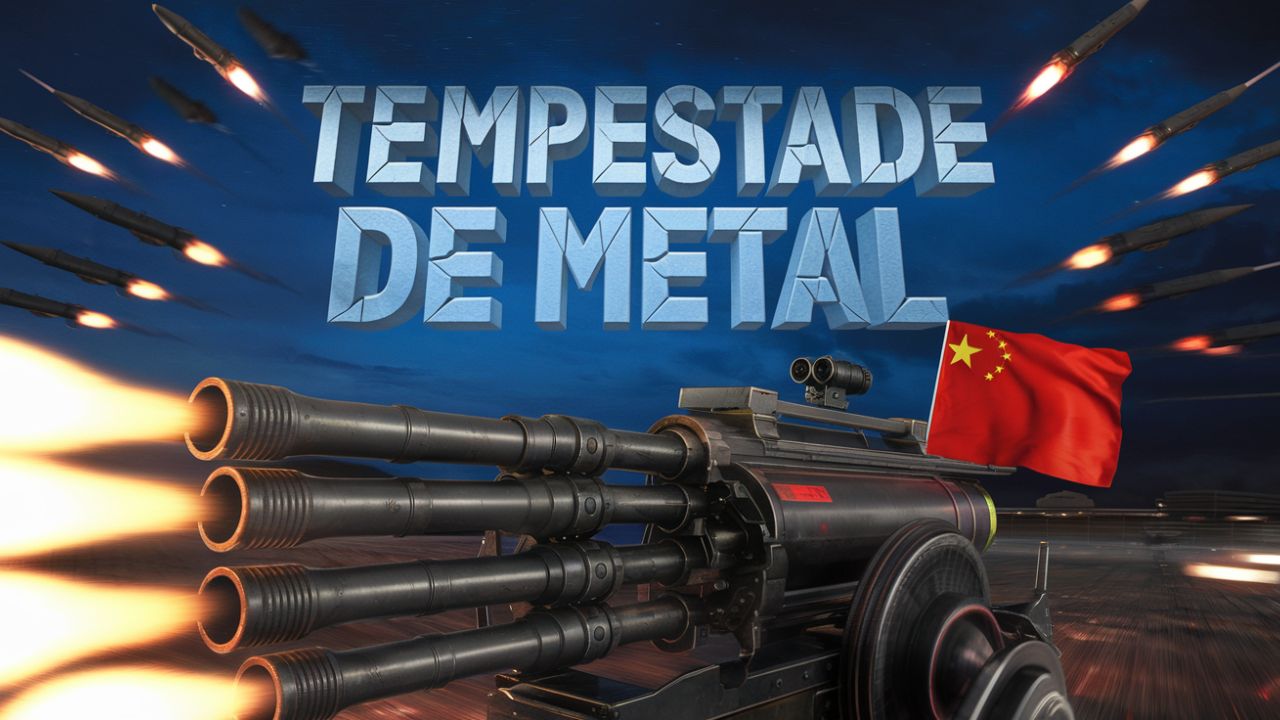 Com capacidade para disparar até 450.000 tiros por minuto por cano, a 'Tempestade de Metal' desenvolvida por cientistas da China promete interceptar mísseis hipersônicos e revolucionar o cenário militar global