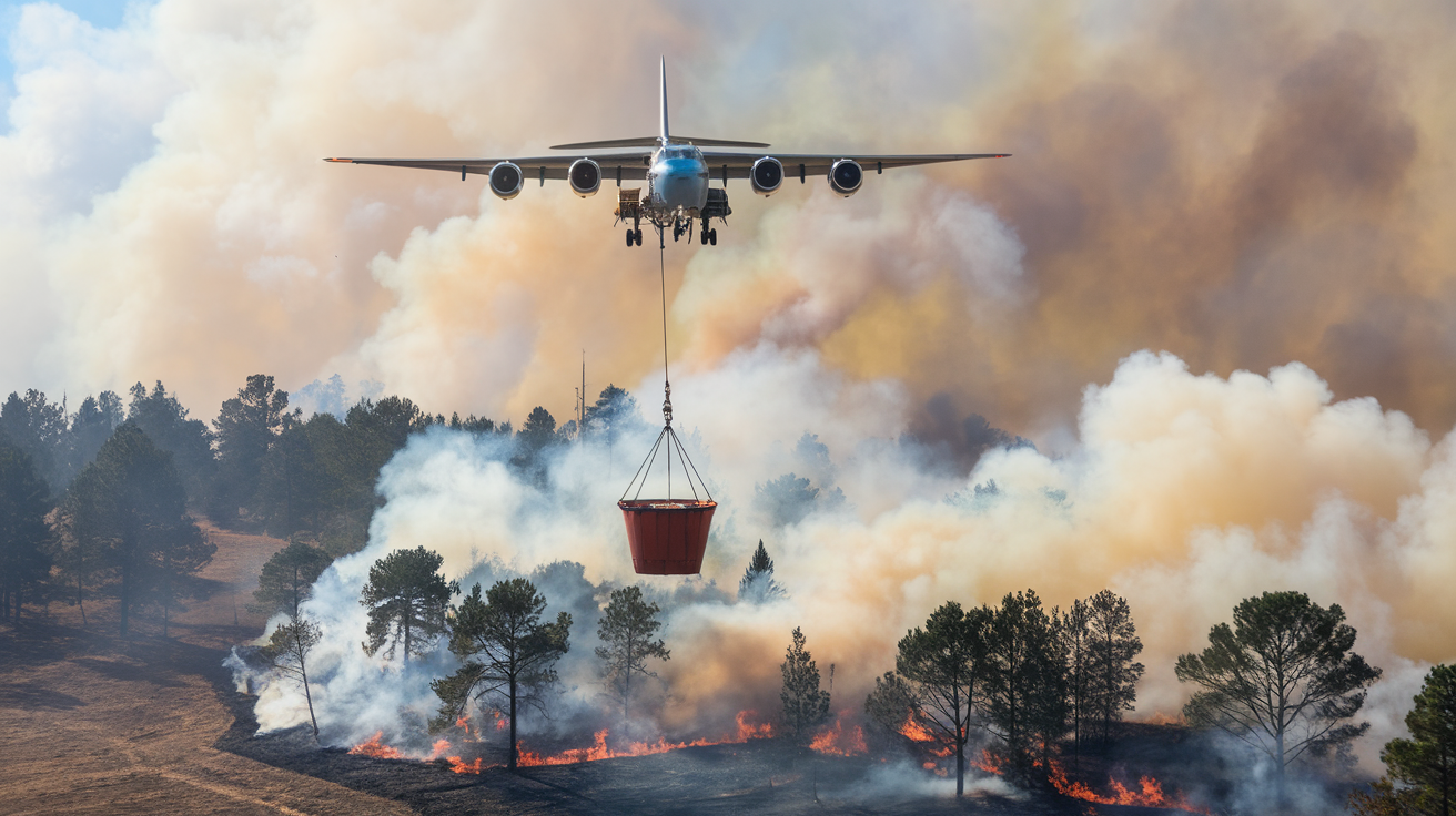 Como funcionam os aviões usados no combate a incêndios florestais
