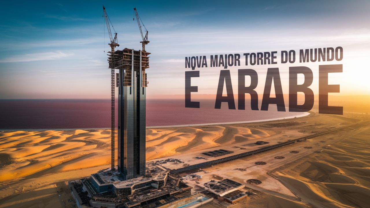 Construção da MAIOR TORRE DO MUNDO avança rápido: Um gigante de mais de 1 Km que redefine o horizonte da Arábia Saudita