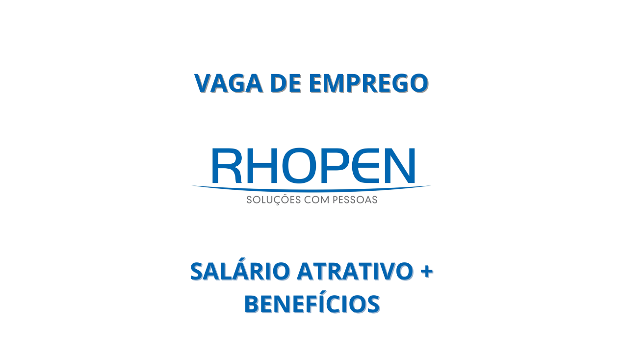 Rhopen Consultoria oferece vaga de emprego para supervisor de produção, é necessário formação como engenheiro(a) de produção