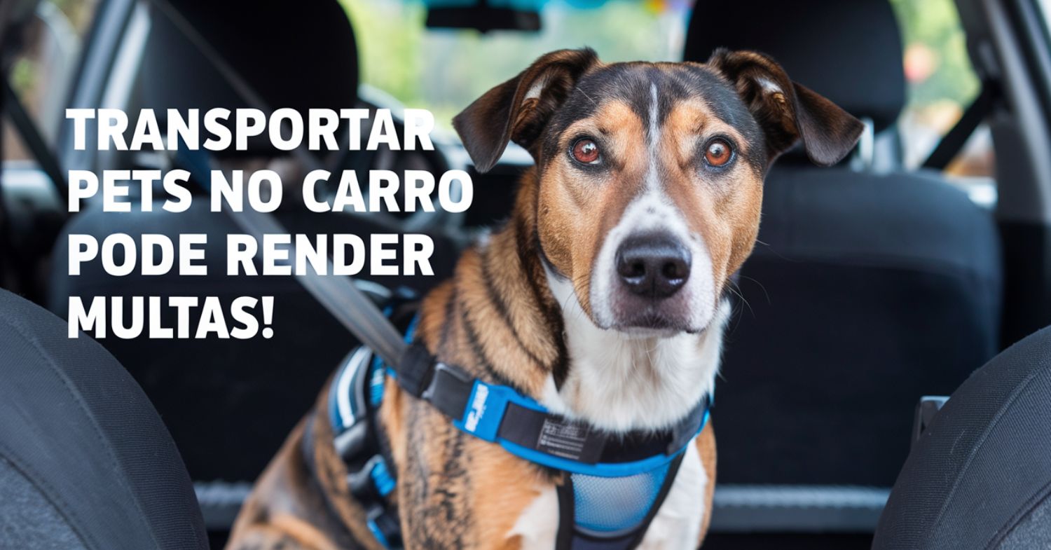 Transportar pets no carro pode render multas! Saiba como viajar com seu animal de estimação de forma segura e evitar problemas no trânsito!