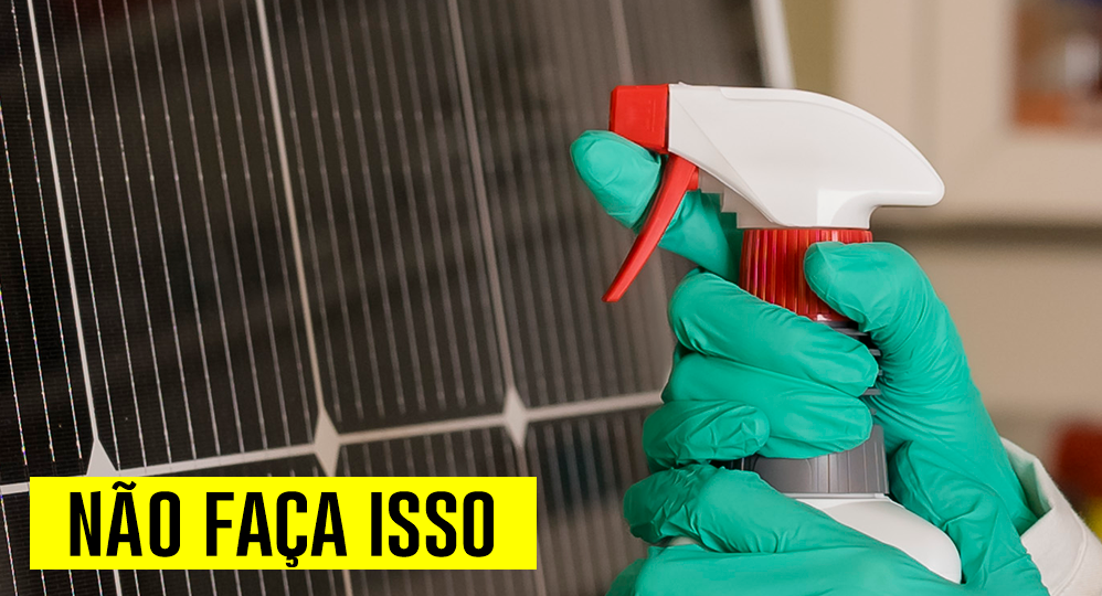produto de limpeza, painéis solares