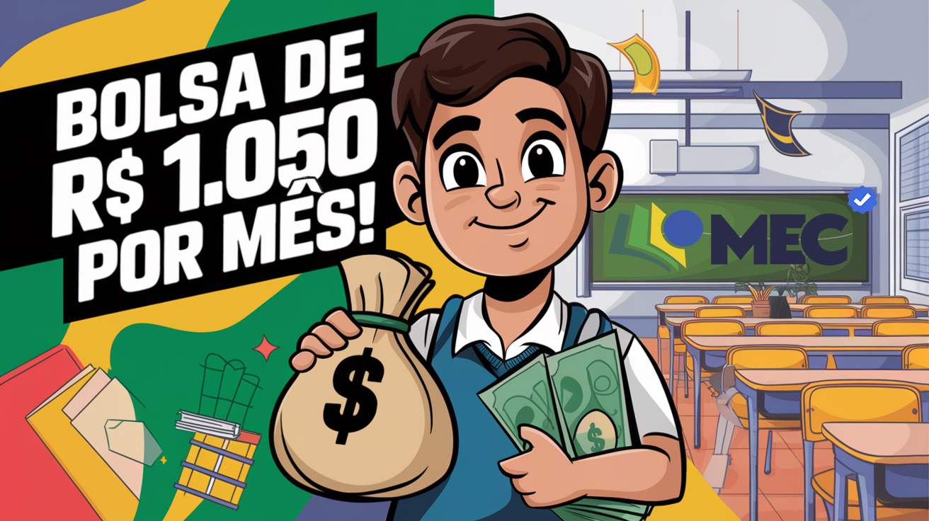 MEC lança programa "Pé-de-Meia Licenciatura" com bolsa de R$ 1.050 para incentivar a formação de professores. Saiba como participar!