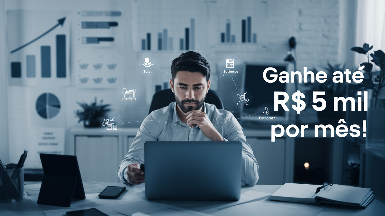 Vaga remota na Conecta Digital oferece flexibilidade, pagamentos semanais e comissões de até R$ 5 mil. Saiba como se inscrever.