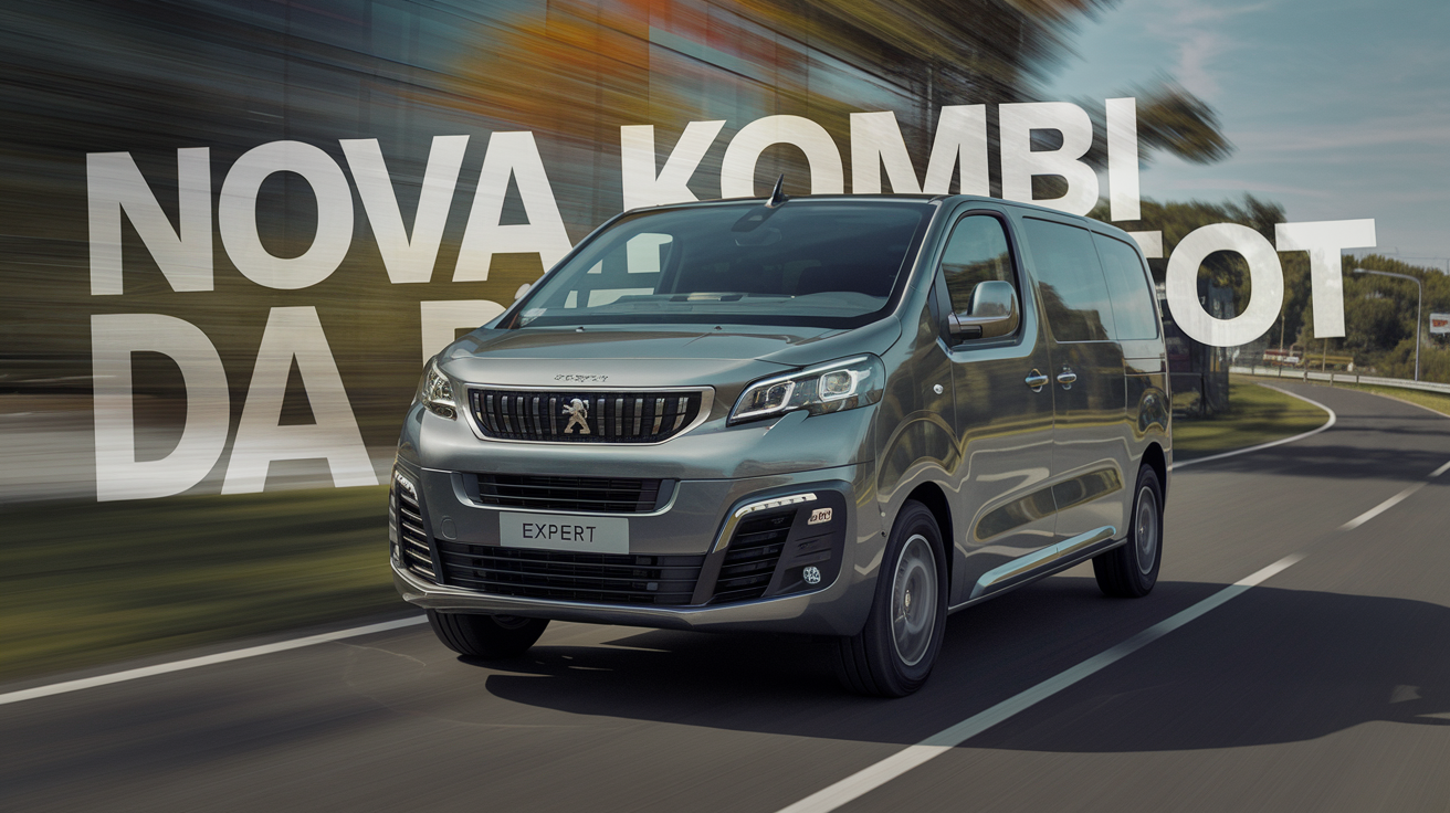 Peugeot renova visual e desempenho do Expert 2025 com motor 2.2 Turbodiesel, mais potência e capacidade. (Imagem ilustrativa criada por IA)