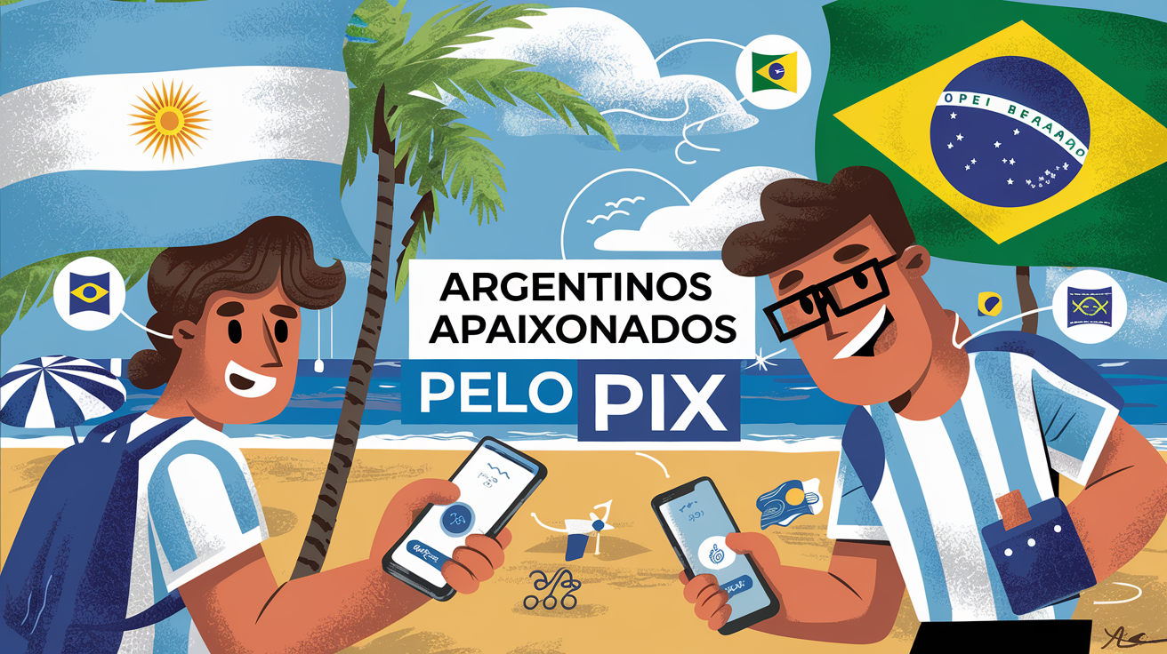 Turistas argentinos adotam o Pix no Brasil, realizando mais de US$ 8 milhões em transações na primeira quinzena de janeiro de 2025.