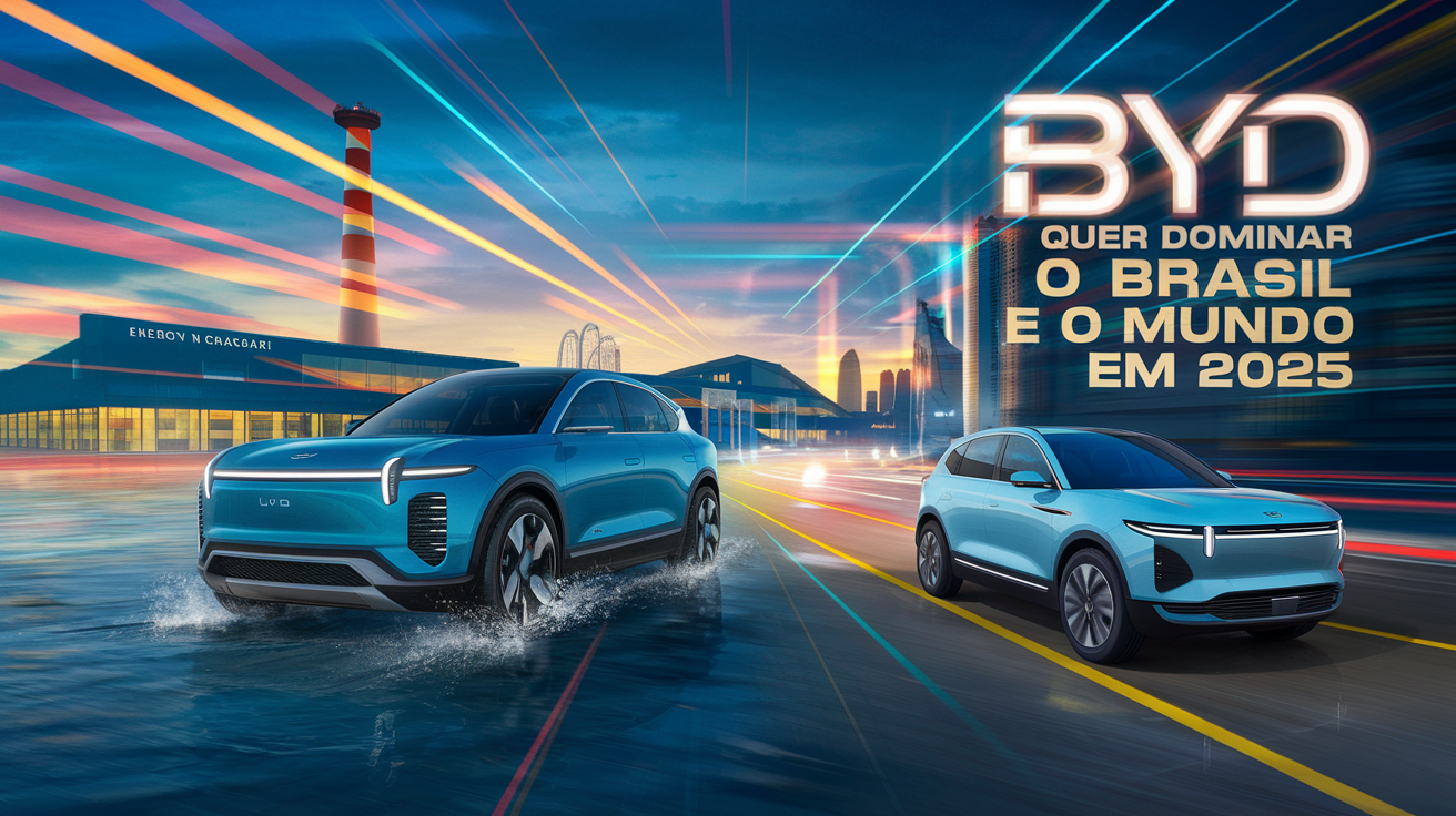 YD promete dominar 2025 com novos carros elétricos e híbridos, incluindo a picape Shark nacional e o SUV futurista Yangwang U8.