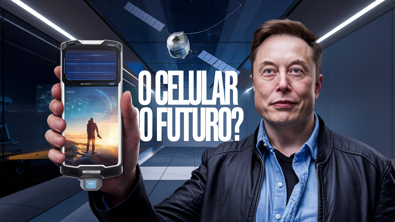 Esqueça iPhone e Galaxy! Tesla Model PI, de Elon Musk, traz internet via satélite, carregamento solar e promete revolucionar o mercado.