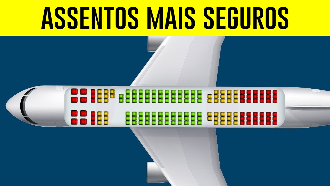 Qual o assento mais seguro em um avião?