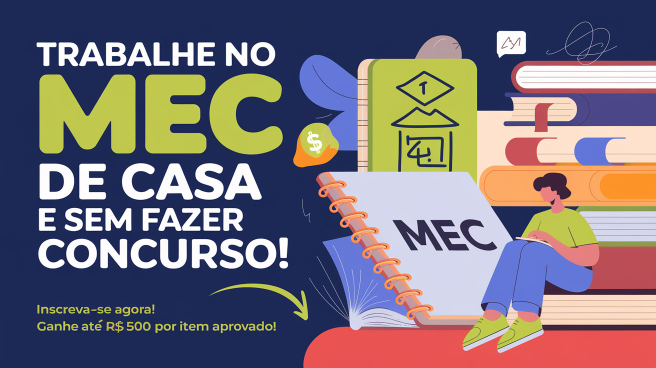 Ganhe até R$ 500 por item! MEC abre seleção para docentes de diversas áreas atuarem remotamente no Enade 2025. Inscrições até fevereiro!
