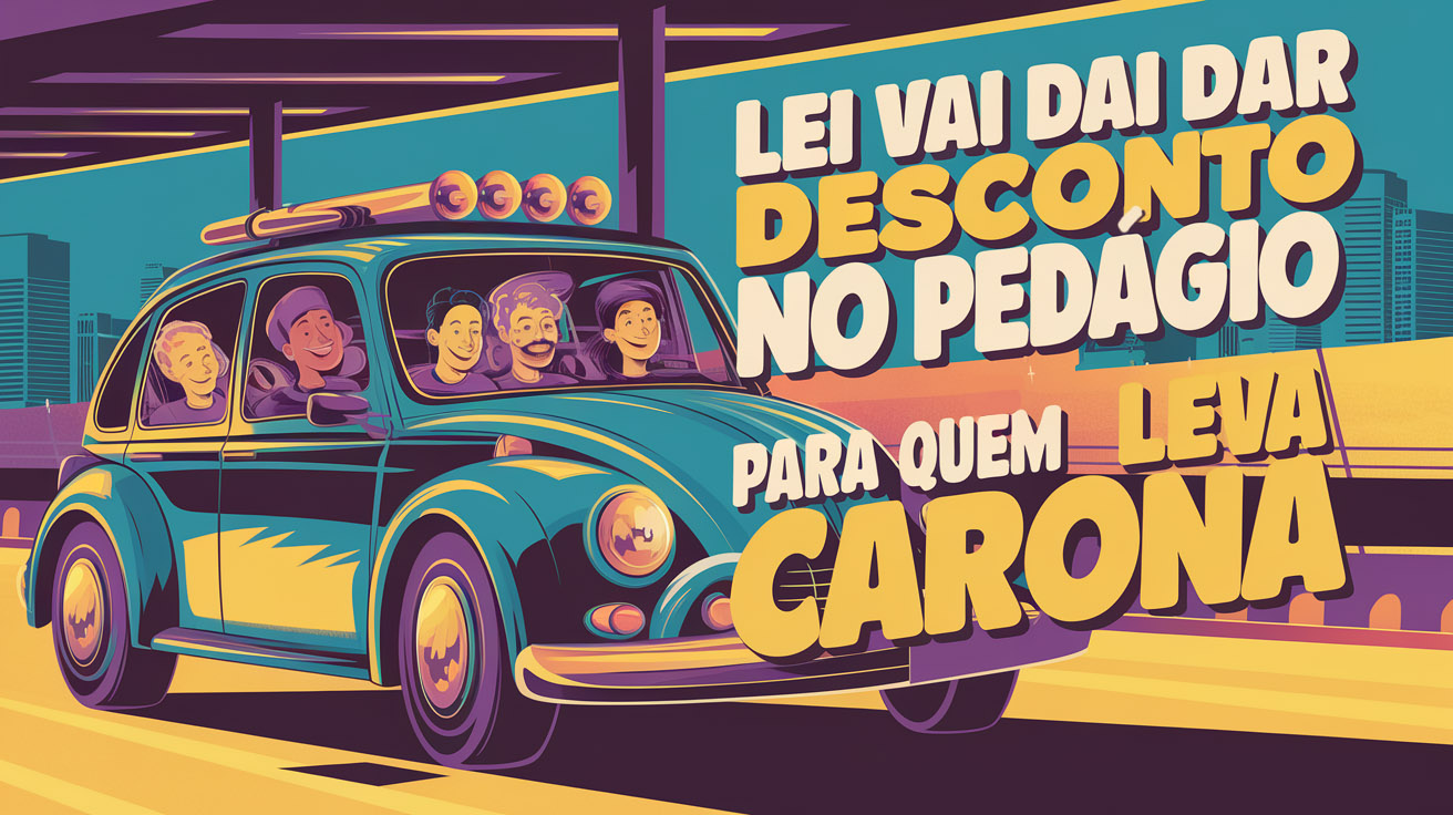 Projeto de lei propõe desconto em pedágios para quem viaja com caronas. Medida promete reduzir trânsito e poluição nas rodovias.