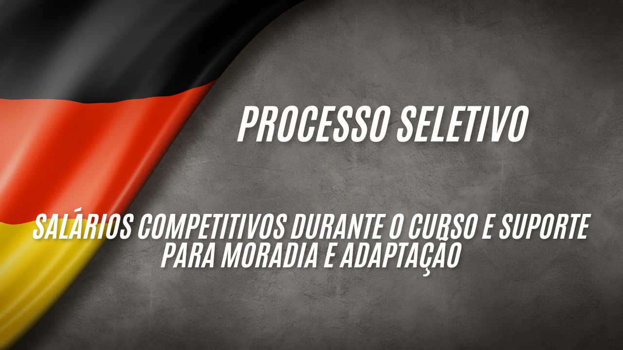 Trabalhe na Alemanha com direito a formação profissional: Salários competitivos durante o curso e suporte para moradia e adaptação